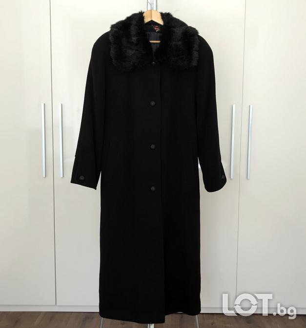 Луксозно дамско кашмирено зимно дълго палто Modena