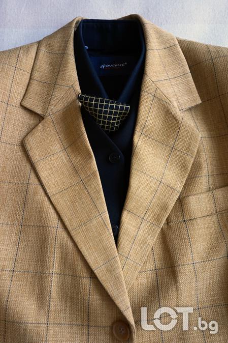 Мъжки костюм Apolon Classic, елек, риза и вратовръзка комплект