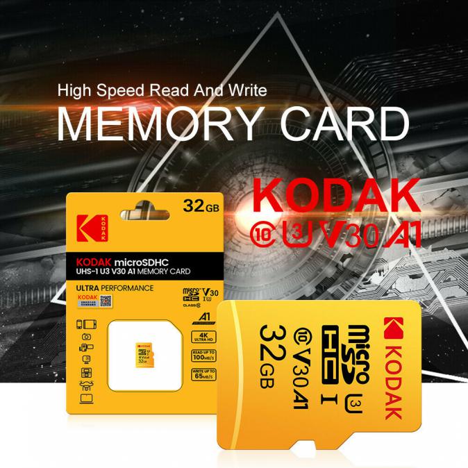 Kodak Micro SD Card 32gb, 64gb, U1 Class 10 Memory Card microsd Flash
