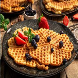 Гофретник с терморегулатор и незалепващи плочи  перфектни гофрети все