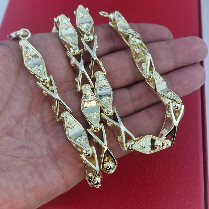 Ланец Versace Diamond X Chain  18К позлата