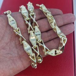 Ланец Versace Diamond X Chain  18К позлата