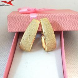 Обеци с 14К златно покритие