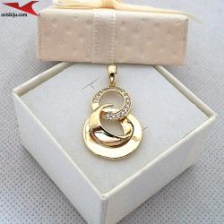 Висулка с 14К златно покритие и с цирконий