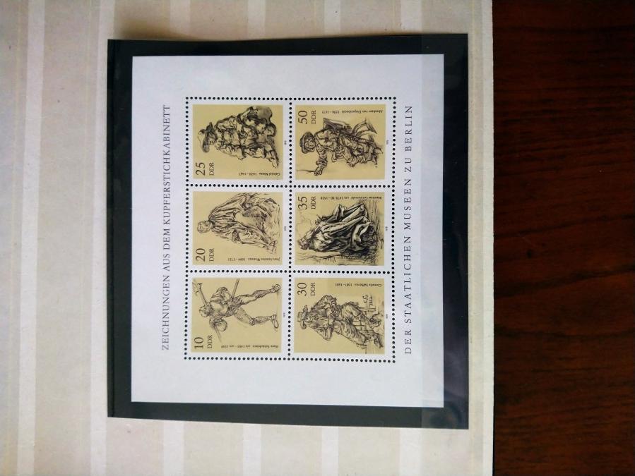 Голяма пощенска марка блок от ГДР 1978 г.