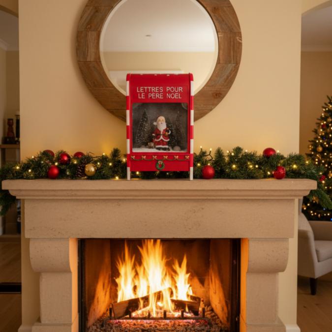 LED пощенска кутия за писма до Дядо Коледа