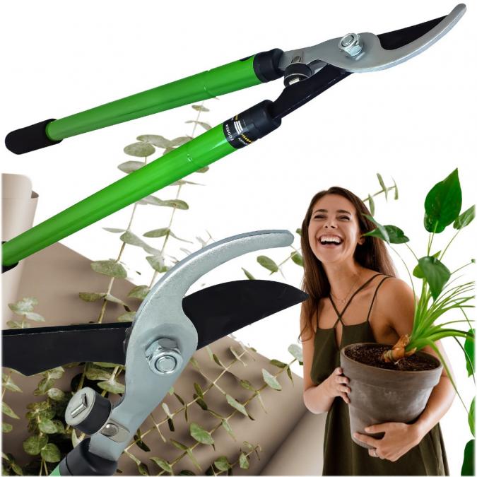 Професионална телескопична градинска ножица за клони, 68 см, HCS стома