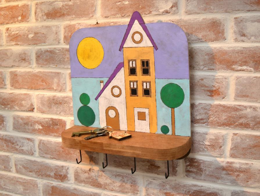 Хендмейд закачалка за ключове.