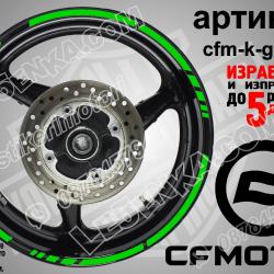 CF Moto Green кантове за джанти
