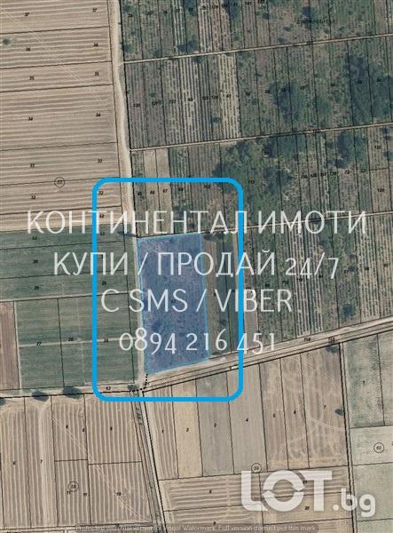 Код 70012. Нива 10500м2, с лесен достъп, до път, ток, в имота има сонд