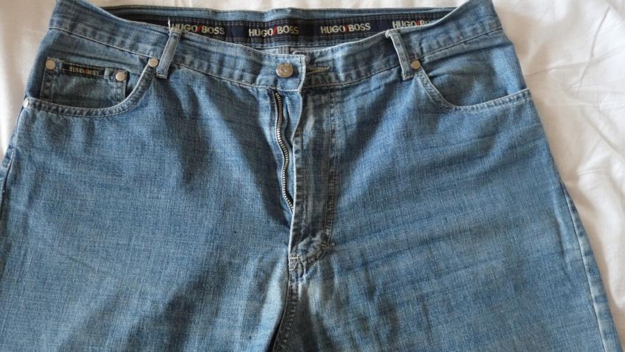 Мъжки къси дънкови панталони - 2 броя - W36, W35