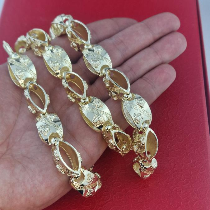 Ланец Versace Oval Gold  14К позлата