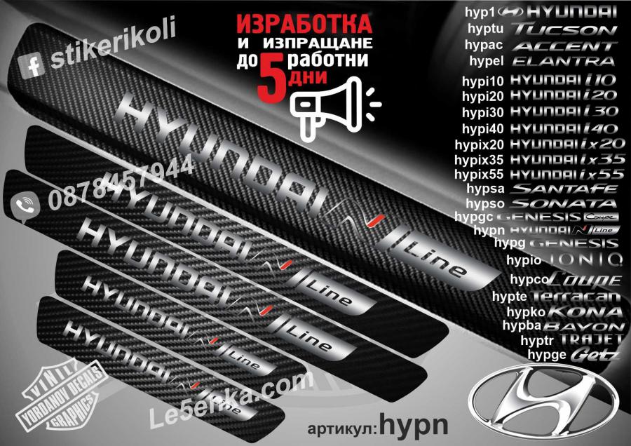 Hyundai N Line прагове от карбон