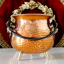 Медно менче, котле, чиста червена мед.