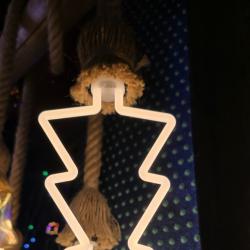 Коледна декоративна LED крушка  топла светлина, две форми Звезда или