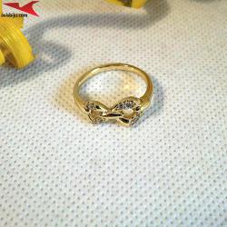 Пръстен с 14К златно покритие и с цирконий