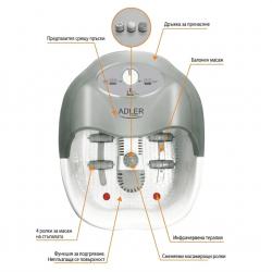 Многофункционален СПА масажор за крака 4в1  балонен, вибрационен и то