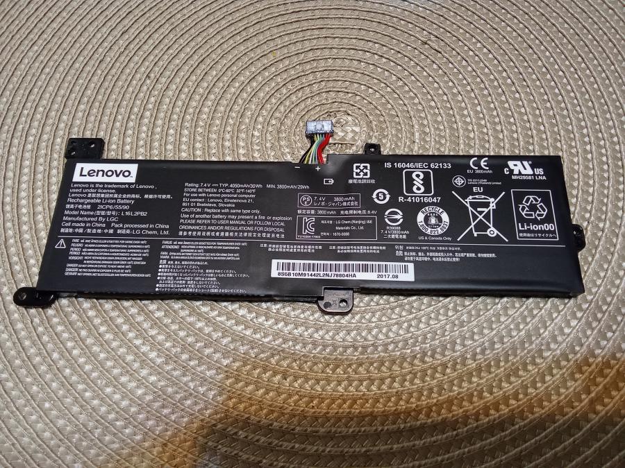 Батерия за лаптоп Lenovo Model L16l2pb2 отлично състояние