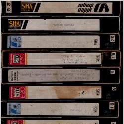 20 броя видео касети VHS със записи, филми, музика и празни. Продават