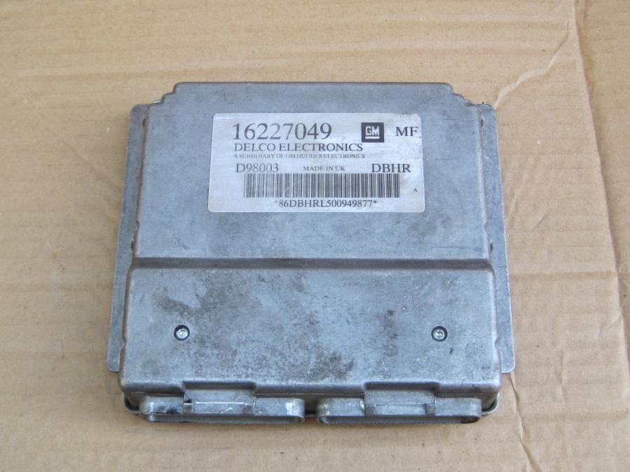 Компютър двигател 16227049 за Opel Astra G 1.6, 75 к. с.,  1998 - 2009