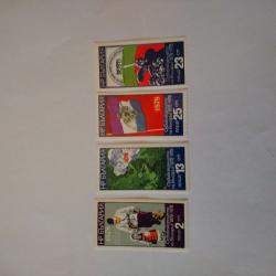 Серия от 4 пощенски марки от България 1977 г.