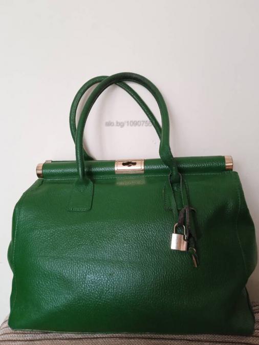 Чанта естествена кожа Italy