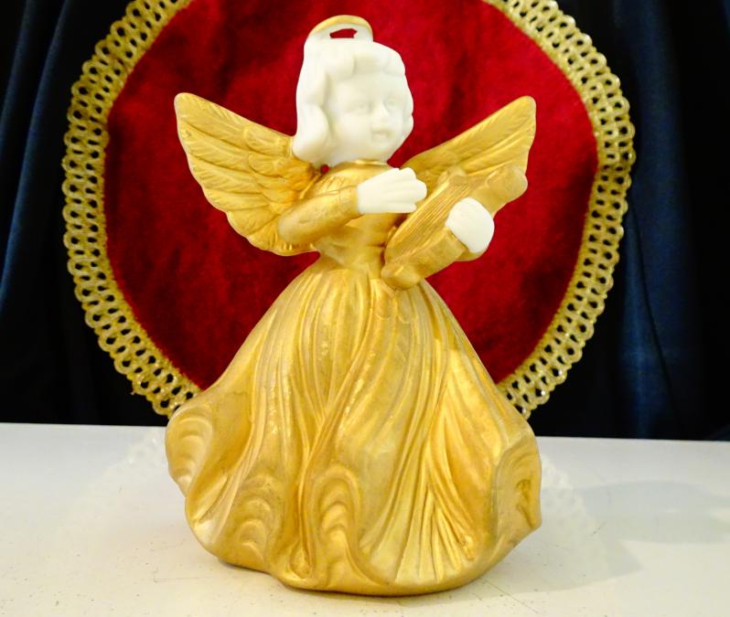 Японска порцеланова фигура Ангел, Noritake, злато.