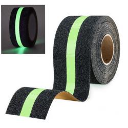 Противоплъзгаща флуоресцентна лента 5 м x 5 см  светеща в тъмното, ма