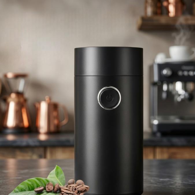 Електрическа черна кафемелачка 150w  бързо смилане и перфектен аромат