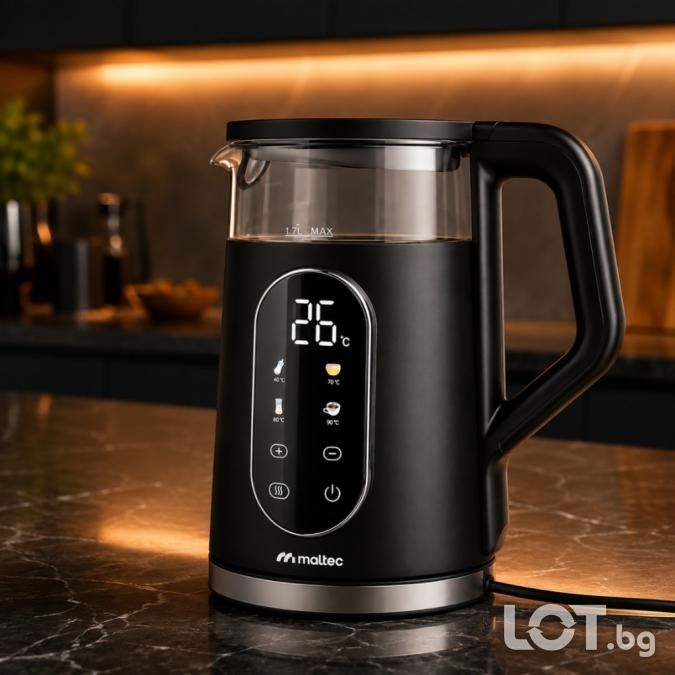 Електрическа кана 2200w с регулиране на температурата 40 100 C, 1.7l,