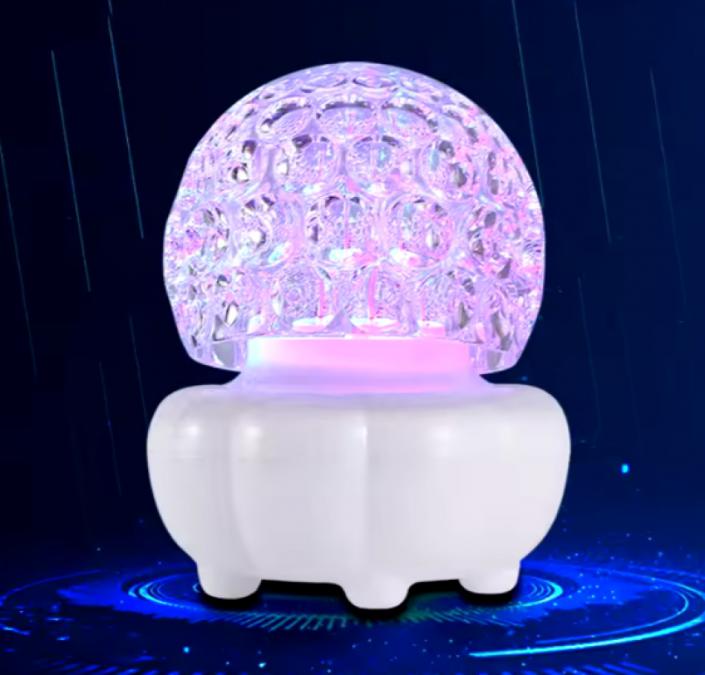 Коледна кристална въртяща се топка LED светлина