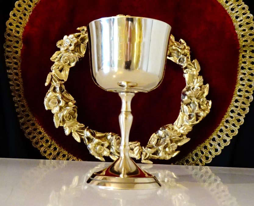 Бронзова чаша за вино 12 см.