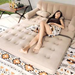 Двоен надуваем матрак с разтегателен диван за спане