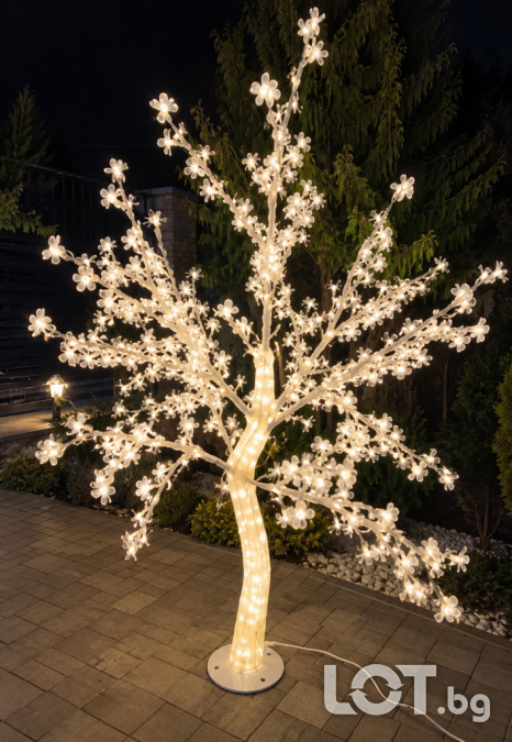 LED декоративно дръвче Sakura  250 см, 1000 LED светлини с Flash ефек
