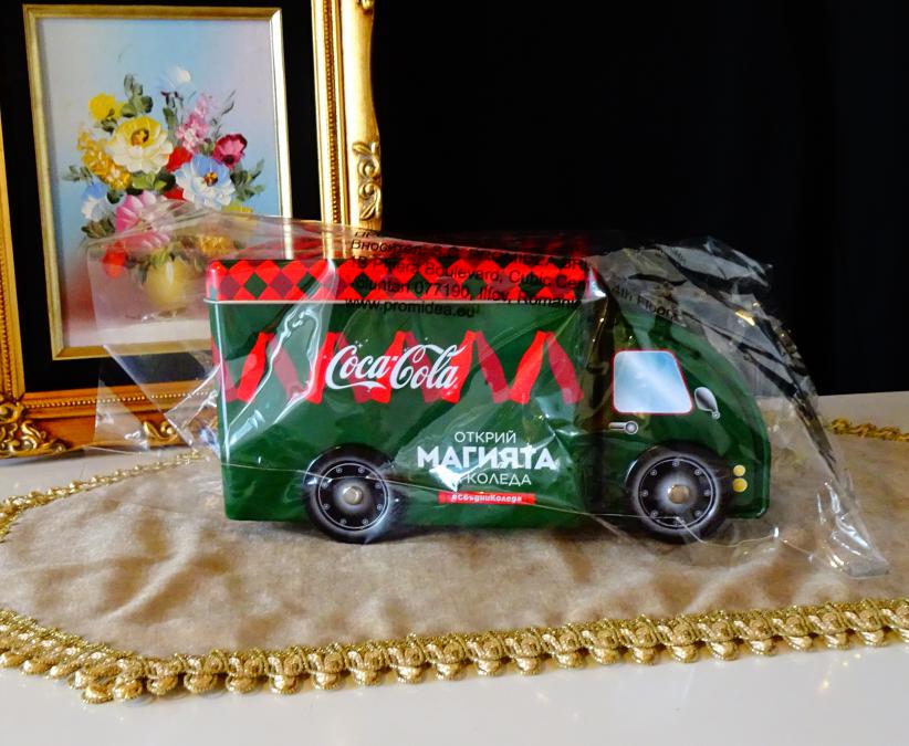 Coca-cola камион, метална кутия.