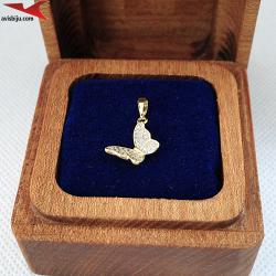 Висулка с 14К златно покритие и с цирконий