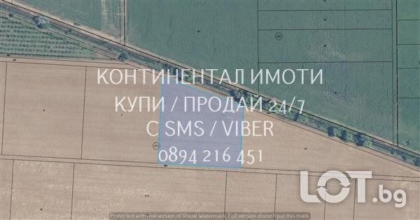 Код 70094. Нива 7500, кат. 4-та, с правилна форма, лесен достъп до сел