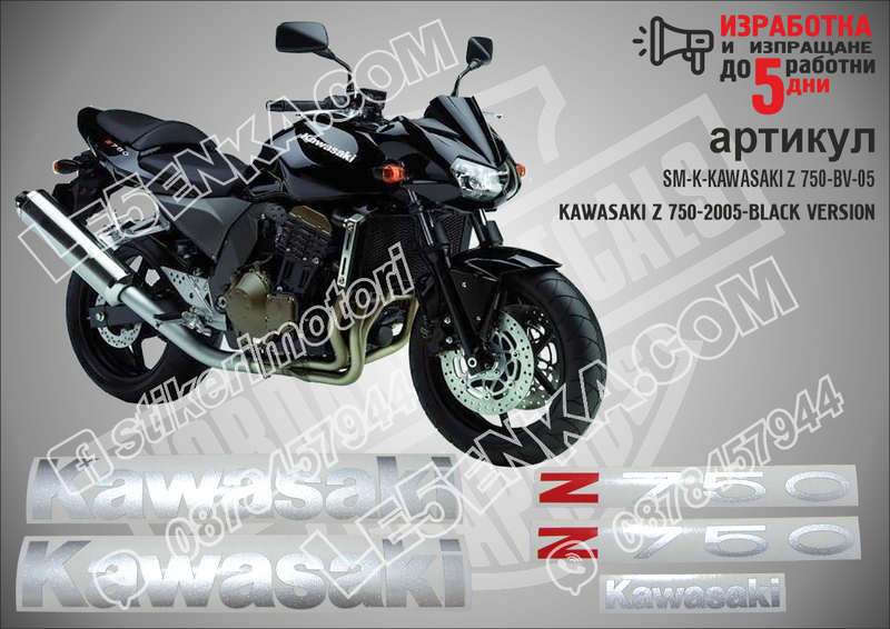 Kawasaki Z 750 - 2005 - Black Version