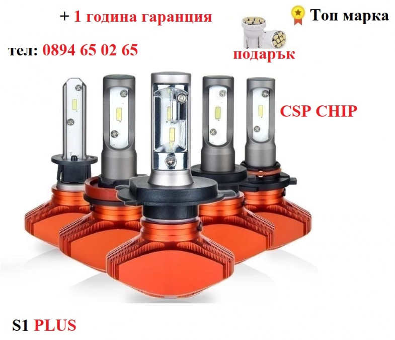 Лед LED диодни крушки за фарове без вентилатор. CSP