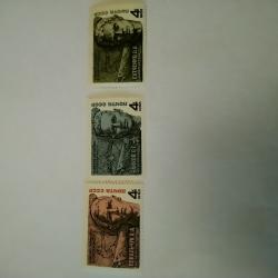 Серия от 3 пощенски марки от Ссср 1967 г.