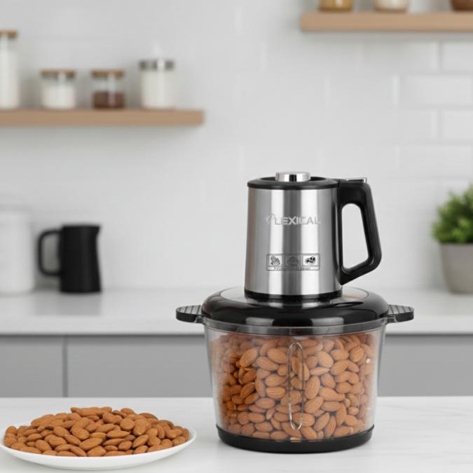 Електрически чопър Lexical Lch-1970 с неръждаем корпус и стъклена купа