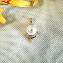 Висулка с 14К златно покритие и с цирконий