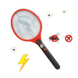 3720 Електрическа палка за комари с фенер хилка ракета мухобойка