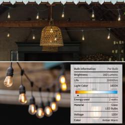 Водоустойчив гирлянд за външно осветление с 10 броя LED крушки