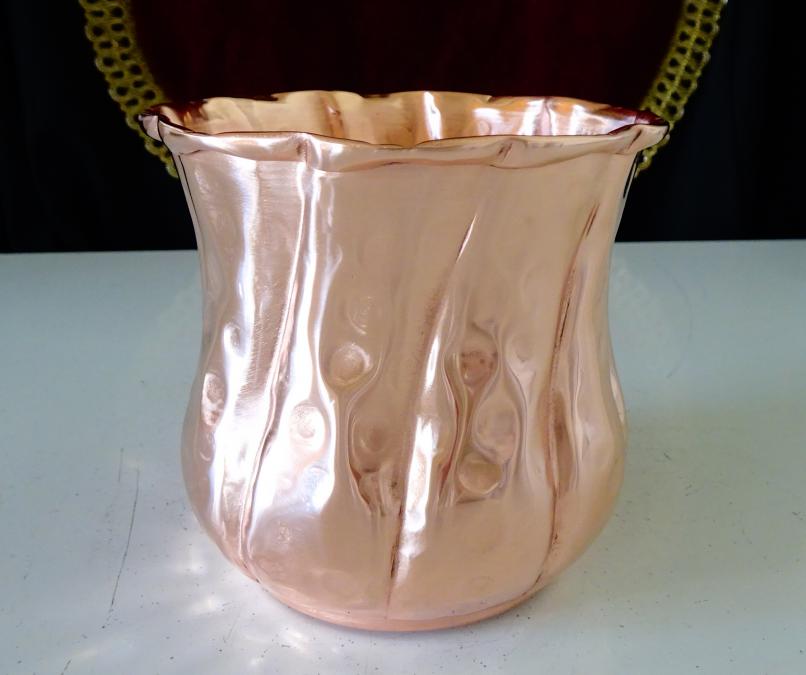 Медна чаша, медна халба, чиста червена мед 600 мл