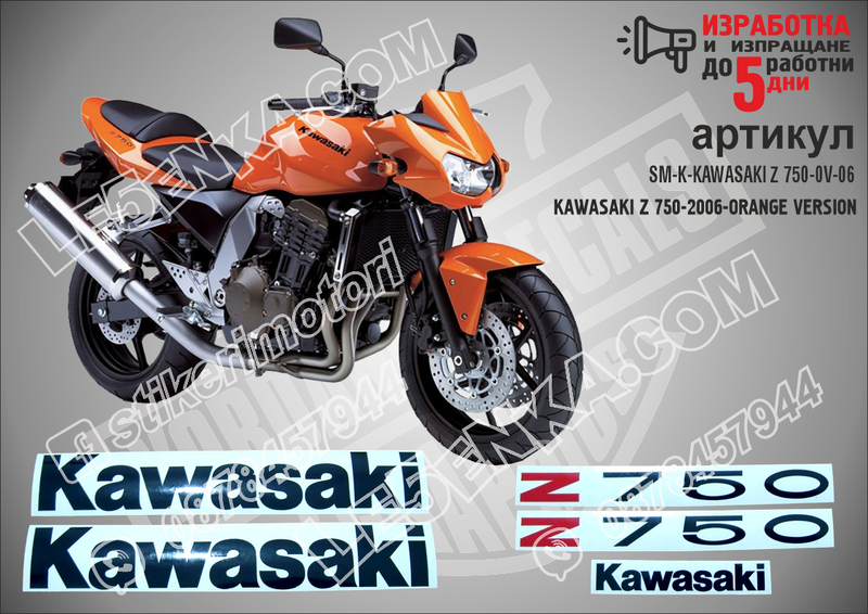 Kawasaki Z 750 - 2006 - Orange Version