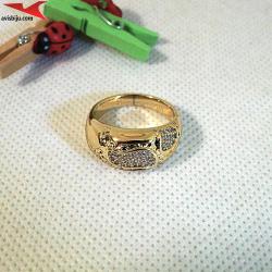 Пръстен с 14К златно покритие и с цирконий