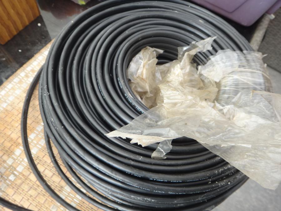 LAN кабел с носещо въже стоманено 100м.