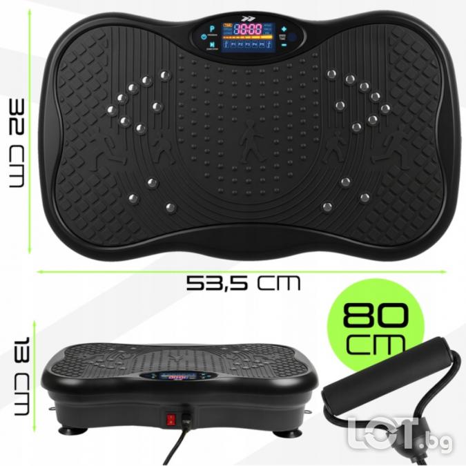 Вибрационна платформа 150w с Bluetooth, дистанционно и ластици  до 15
