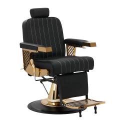 Бръснарски стол Gabbiano Marcus - златисто черен